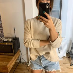 Jenni Kayne Oatmeal Wool Sweater